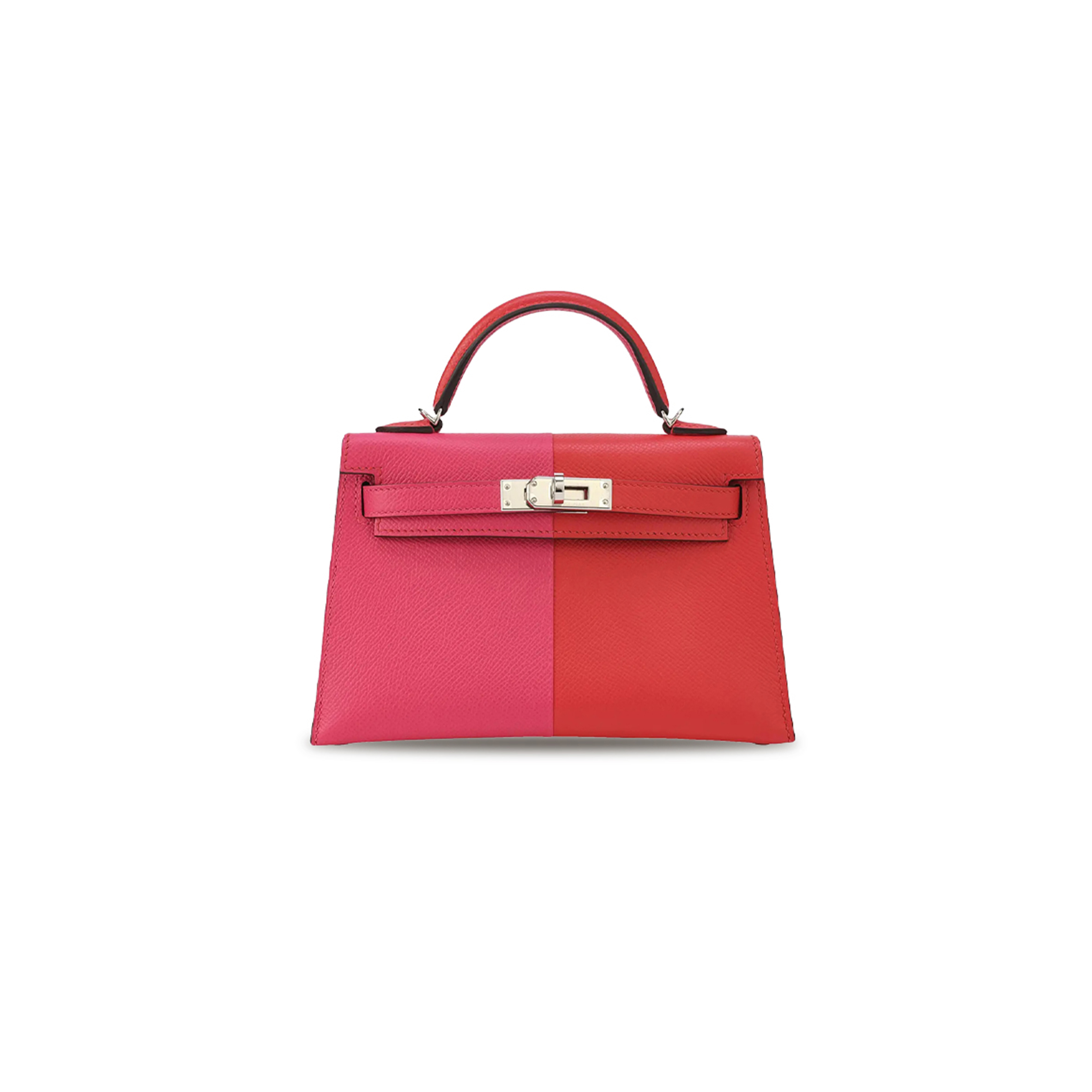 HERMÈS MASTER MINI KELLY II RED IN LEATHER EPSOM THREE COLOR COMBINATIONS (19*12*5.5cm) 